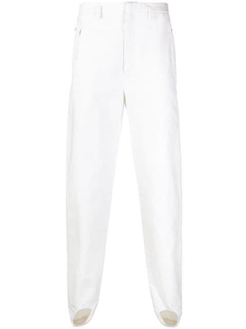 slim-cut cotton trousers by HED MAYNER