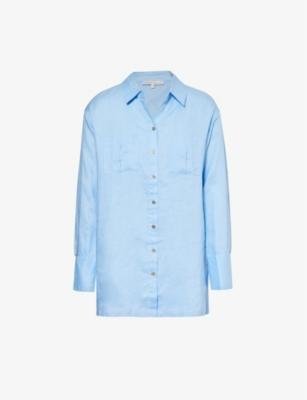Hydra patch-pocket relaxed-fit linen shirt by HEIDI KLEIN