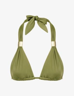Slider Halter-Neck Bikini Top by HEIDI KLEIN