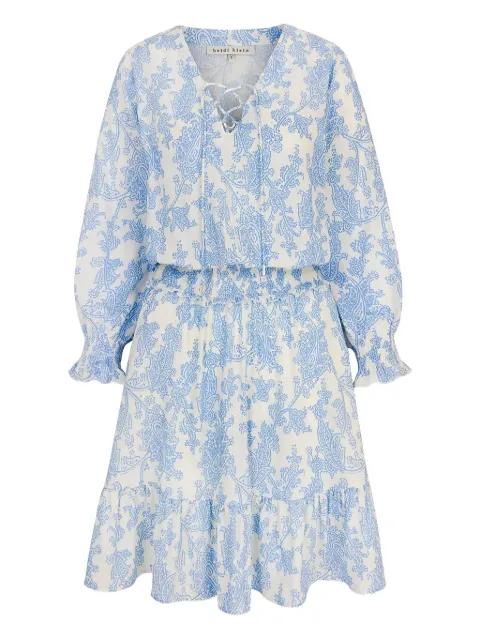 lace-up ruffled mini day dress by HEIDI KLEIN
