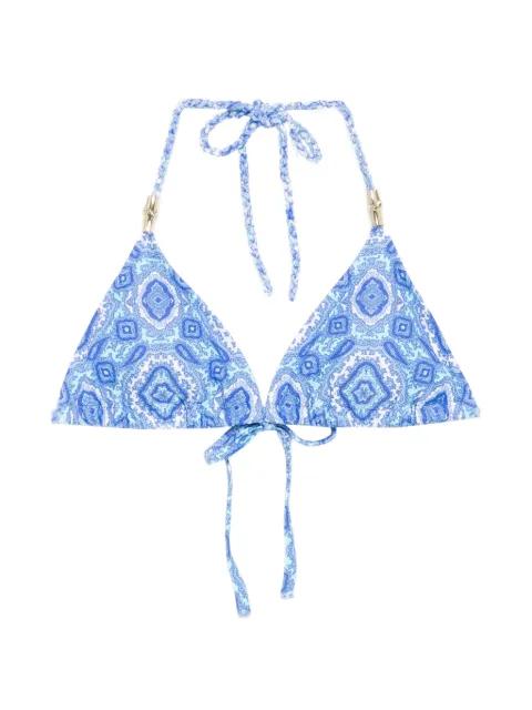 paisley-print halterneck bikini top by HEIDI KLEIN