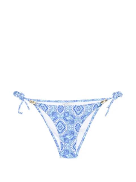 paisley-print side-tie bikini bottoms by HEIDI KLEIN
