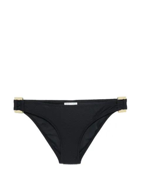 textured gold-tone-hardware bikini bottoms by HEIDI KLEIN