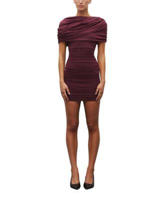 The Draped Shoulder Mini Dress by HEIRESS BEVERLY HILLS