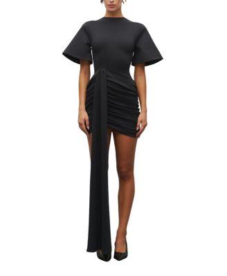 The Draped T-Shirt Mini Dress by HEIRESS BEVERLY HILLS