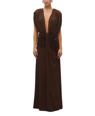 The Plunge Drape Gown by HEIRESS BEVERLY HILLS