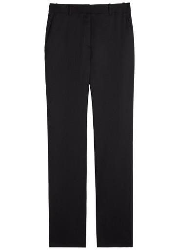 Alba flared-leg stretch-wool trousers by HEIRLOME