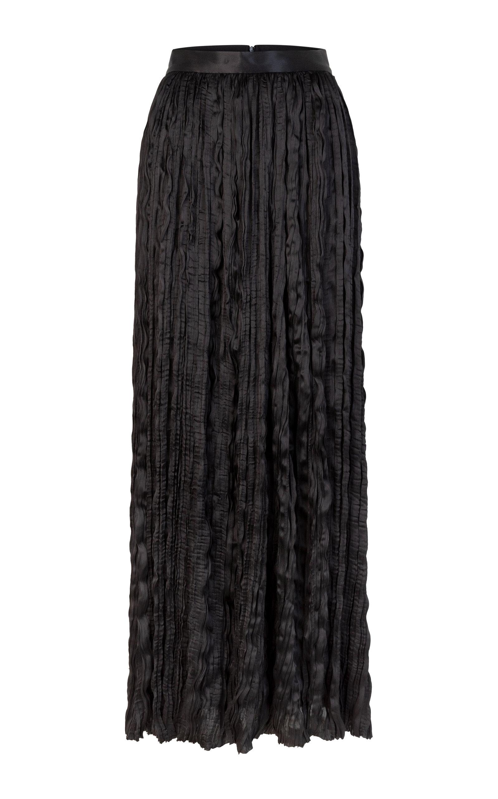 Heirlome Emma Pleated Satin Maxi Skirt - Moda Operandi by HEIRLOME