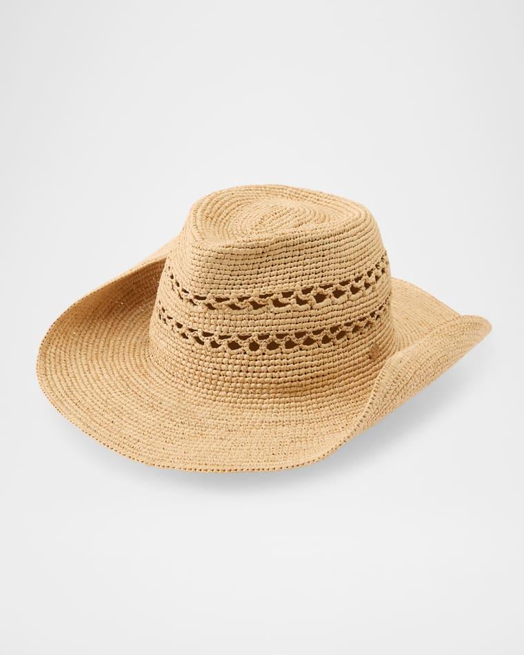Gwen Raffia Fedora by HELEN KAMINSKI