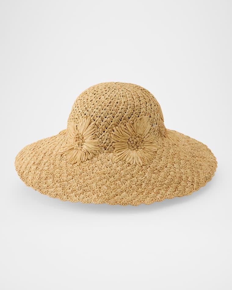 Nadia Raffia Crochet Sun Hat by HELEN KAMINSKI