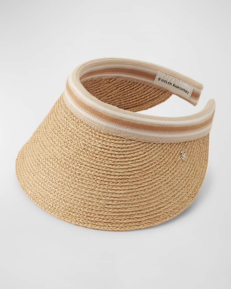 Slide On Raffia Visor by HELEN KAMINSKI