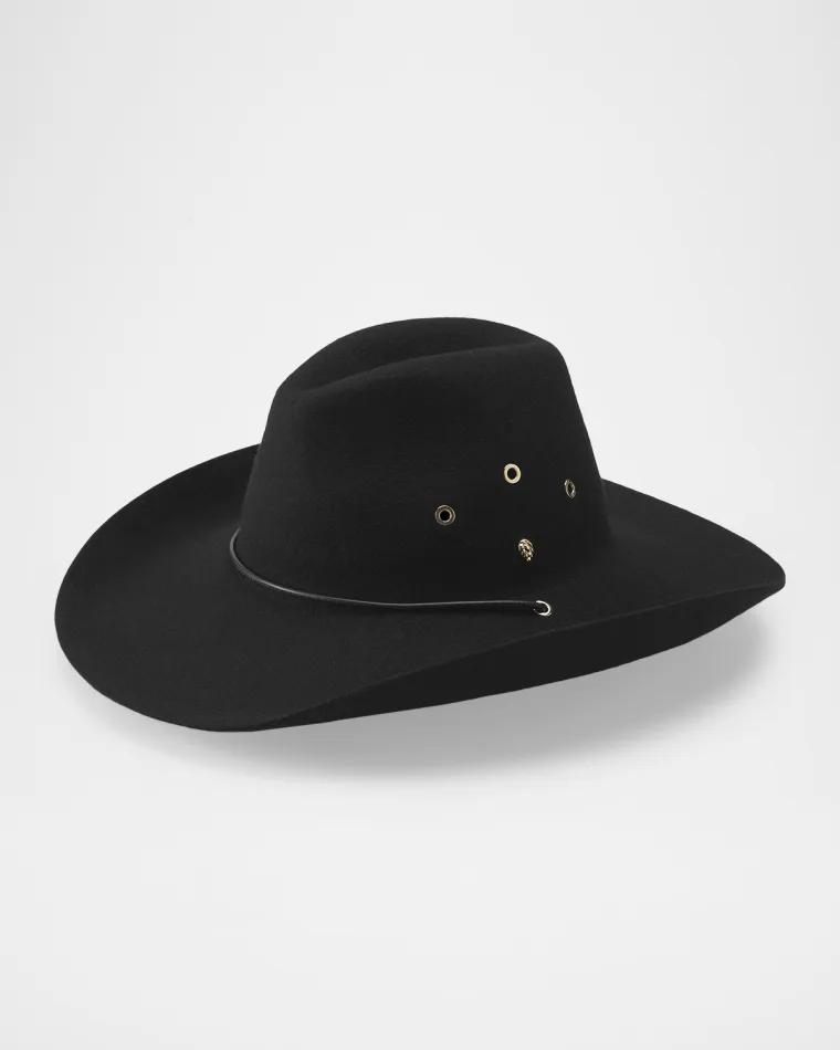 Walker Wool Felt Cowboy Fedora by HELEN KAMINSKI