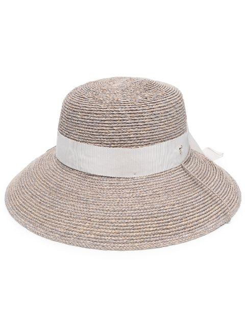 bow-detail sun hat by HELEN KAMINSKI
