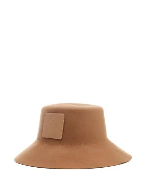 logo-patch wool-felt hat by HELEN KAMINSKI