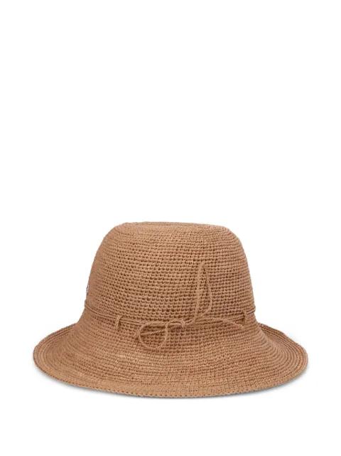 raffia tie-detail hat by HELEN KAMINSKI