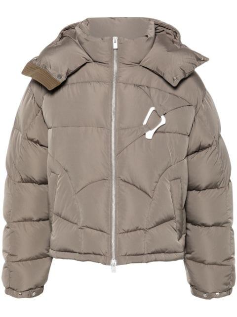 Abstract puffer jacket by HELIOT EMIL