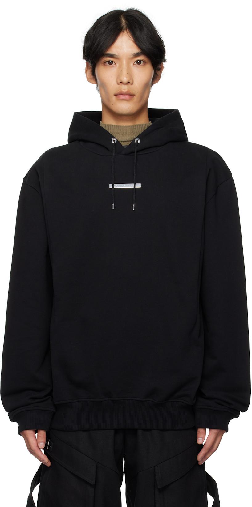 Black Astrape Hoodie by HELIOT EMIL