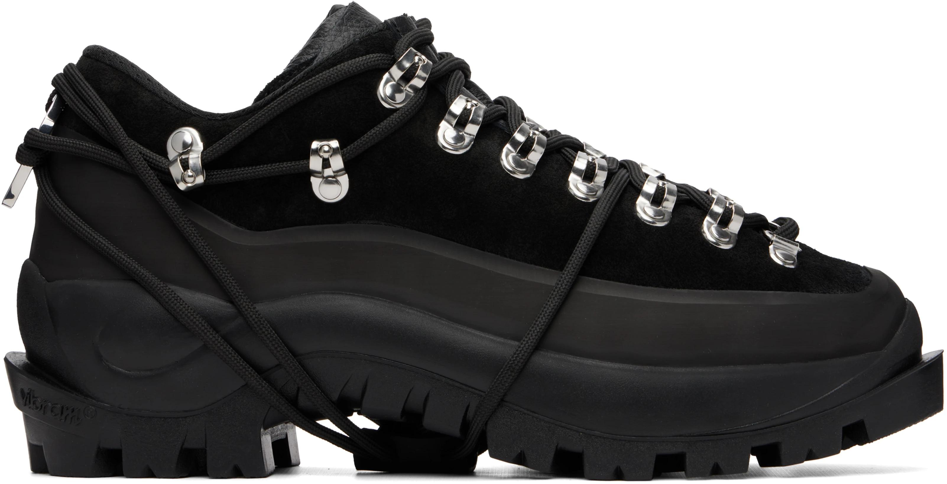 Black Low Hiking Boots by HELIOT EMIL