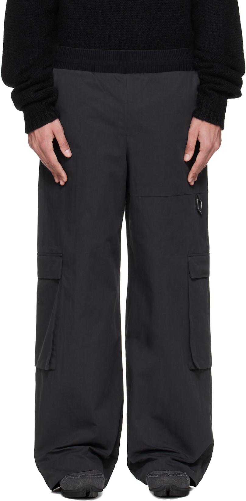 Black Pulsar Cargo Pants by HELIOT EMIL