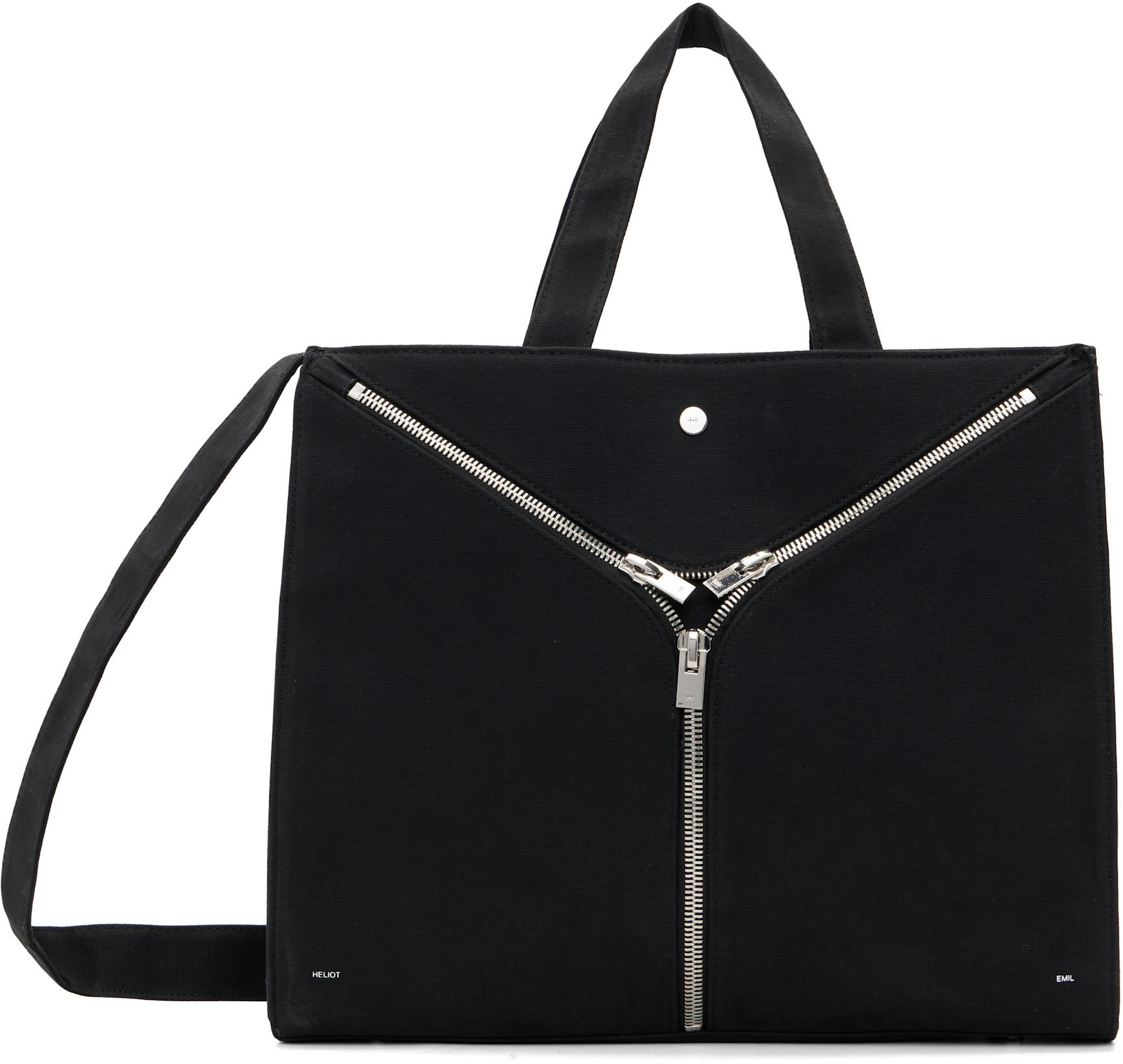 Black Tecton Tote by HELIOT EMIL