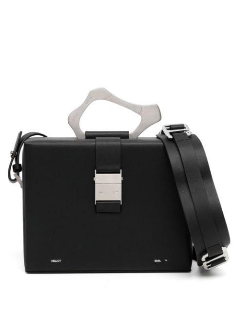 Box leather shoulder bag by HELIOT EMIL