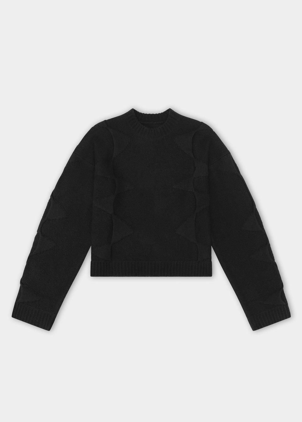 CROPPED SPIRAL KNIT by HELIOT EMIL