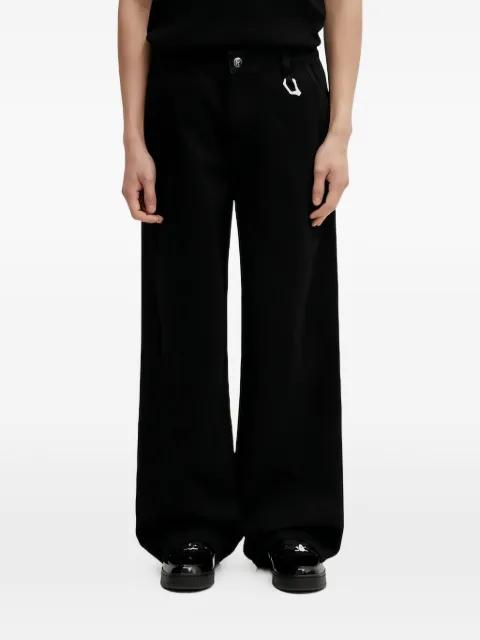 D-ring wide-leg jeans by HELIOT EMIL