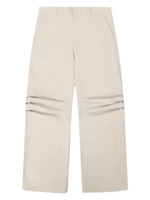 Ferro pleated-panel trousers by HELIOT EMIL