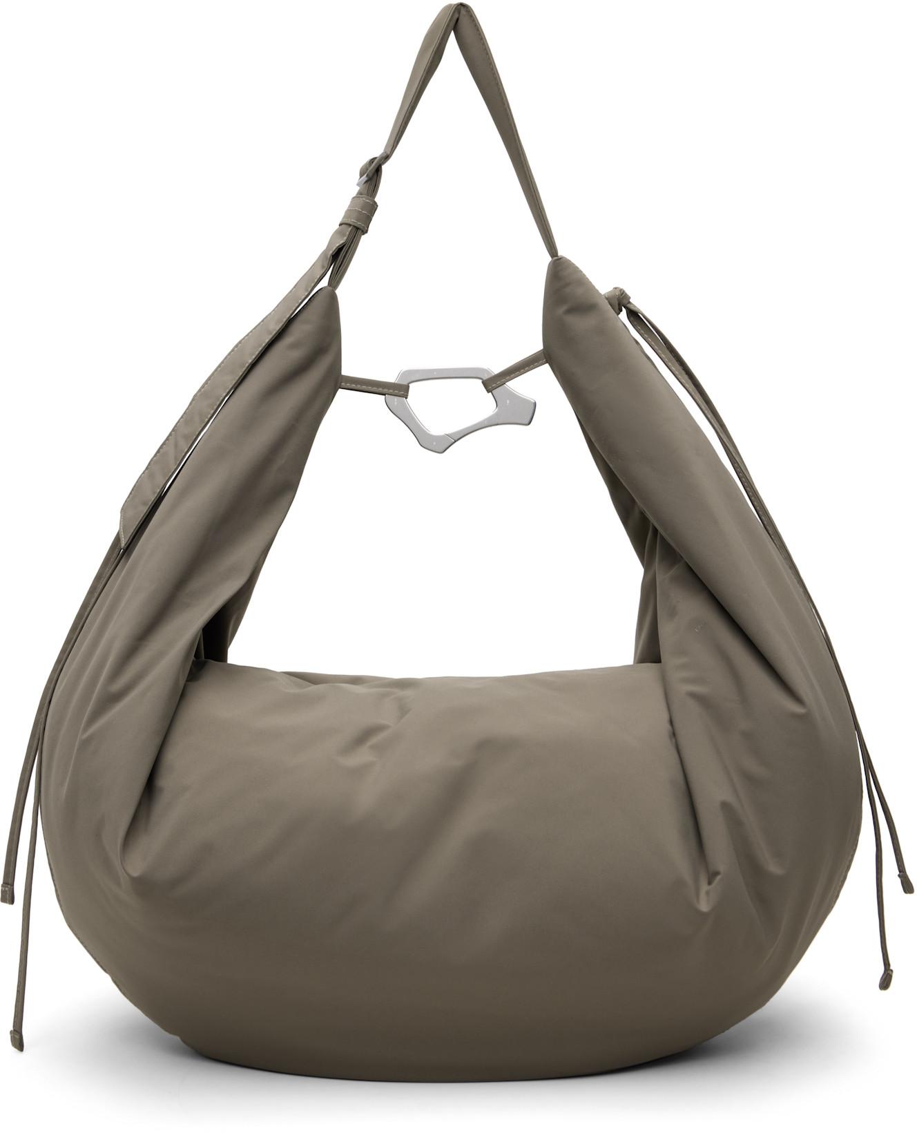 Gray Cauda Bag by HELIOT EMIL