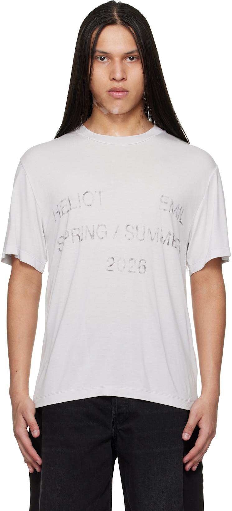 Gray Overo S/S T-shirt by HELIOT EMIL
