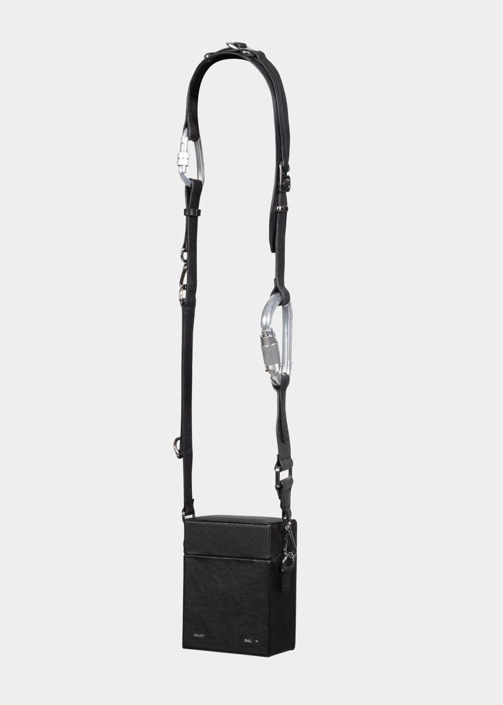 LEATHER STRAP BOX BAG by HELIOT EMIL