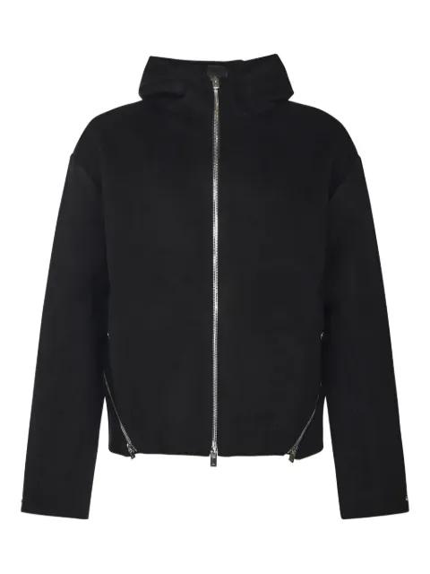 Lasing zip-up hoodied jacket by HELIOT EMIL