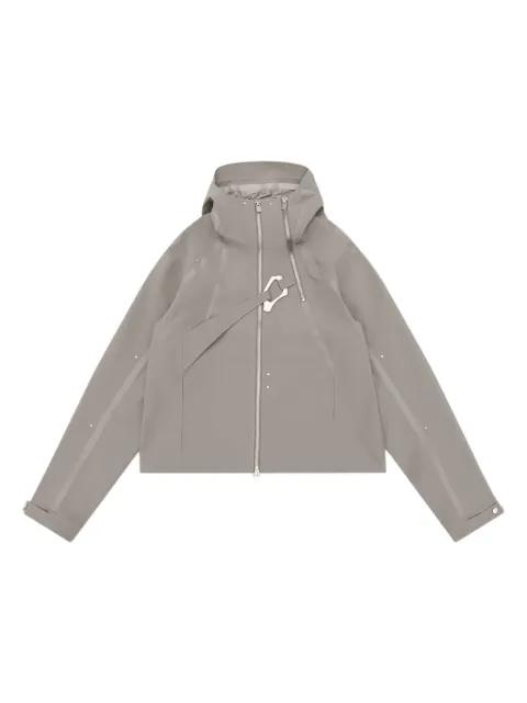 Moire hoodied jacket by HELIOT EMIL