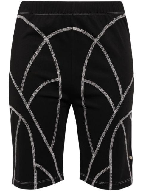Spadix exposed-seam shorts by HELIOT EMIL