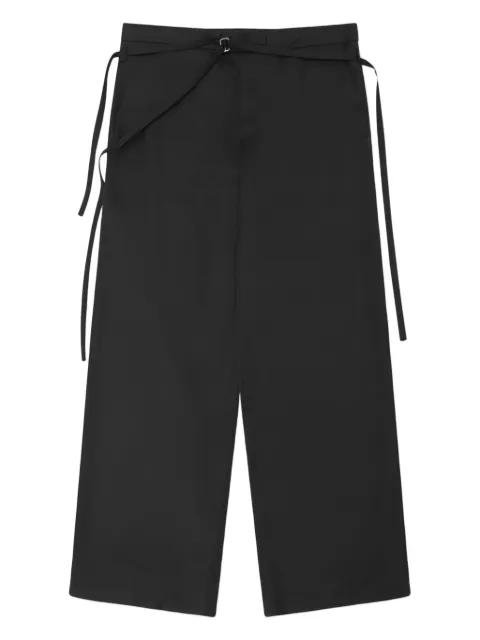 Spectra tie-fastening tailored trousers by HELIOT EMIL