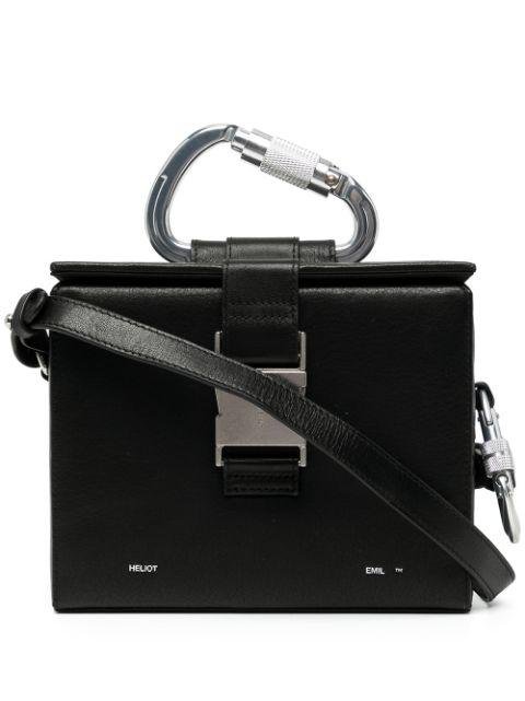 carabiner-detail box bag by HELIOT EMIL