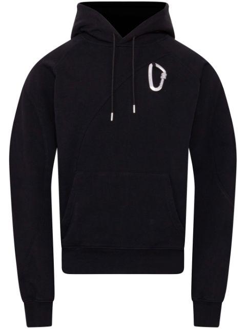carabiner-detail hoodie by HELIOT EMIL