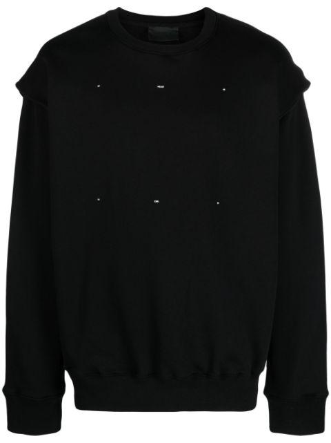 crew-neck cotton sweatshirt by HELIOT EMIL