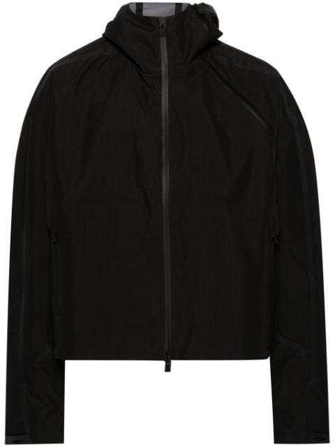 decorative-zips hoodied jacket by HELIOT EMIL