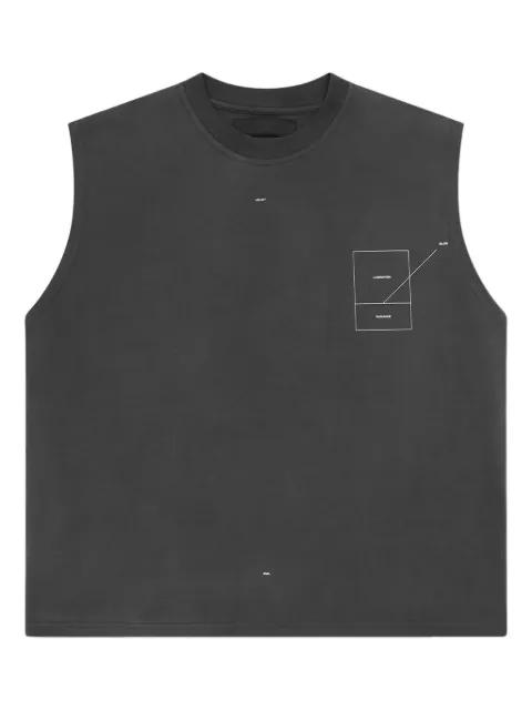 graphic-print cotton top by HELIOT EMIL
