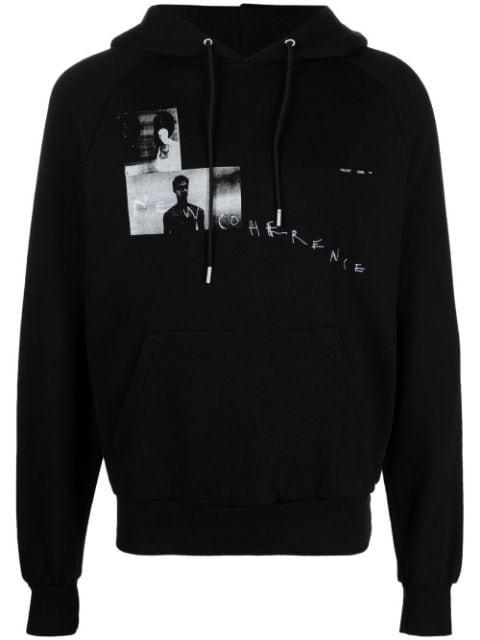 graphic-print hoodie by HELIOT EMIL