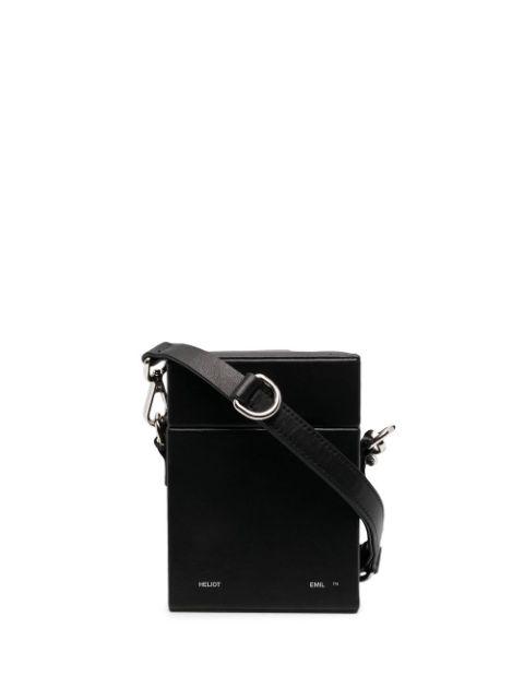 leather-box messenger bag by HELIOT EMIL