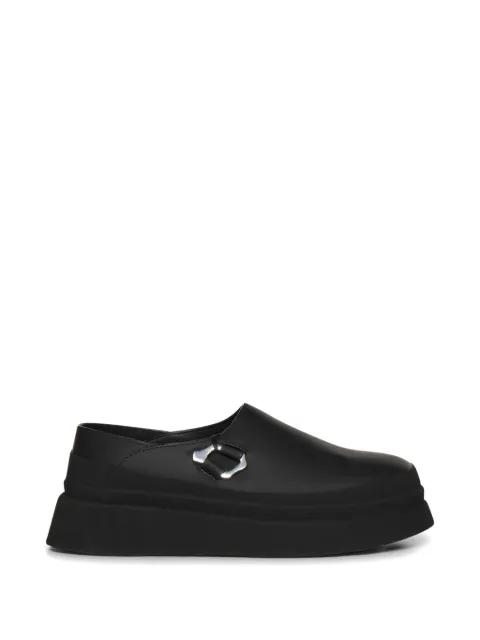 logo-plaque platform loafers by HELIOT EMIL