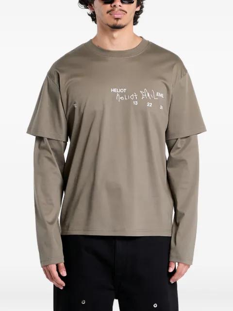logo-print T-shirt by HELIOT EMIL