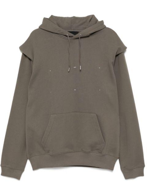 logo print hoodie by HELIOT EMIL