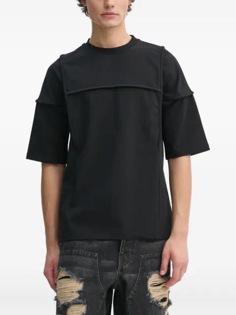 panelled-design short-sleeve T-shirt by HELIOT EMIL
