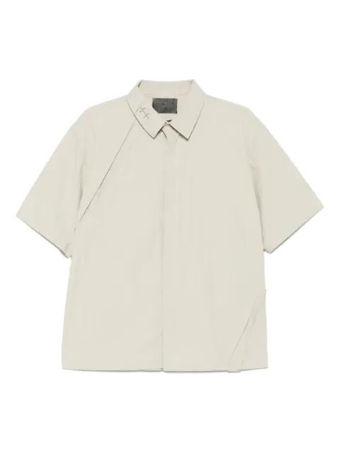short-sleeve panelled shirt by HELIOT EMIL