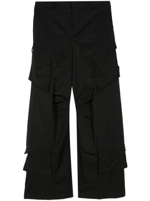 straight-leg cargo trousers by HELIOT EMIL