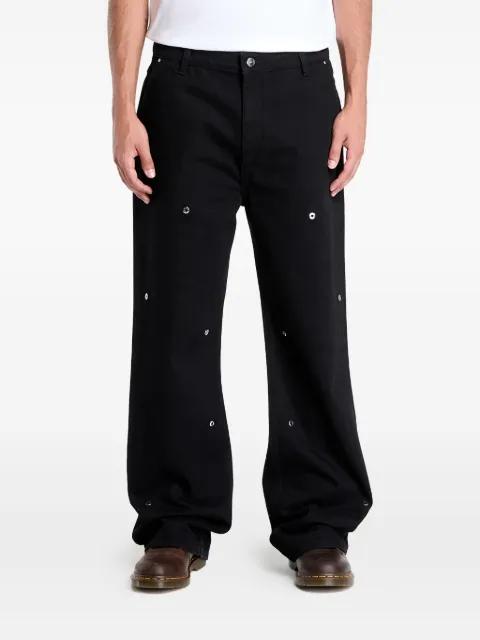 stud-detail denim jeans by HELIOT EMIL