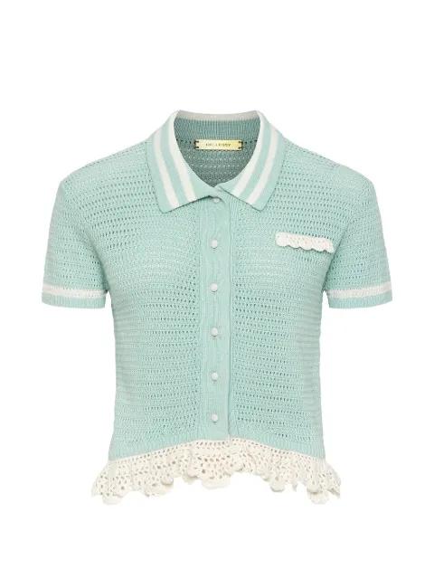 Nash crochet-knit shirt by HELLESSY